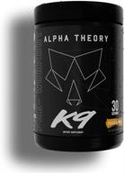 💪 alpha theory k9 pre-workout: high energy formula with 350mg caffeine - simplicity at its best! logo