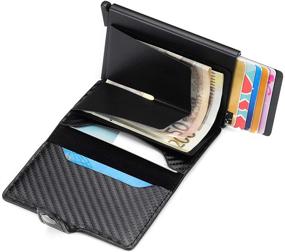 img 2 attached to RFID Anti-theft Pop-up Card Holder - Slim Front Pocket Wallet for Men, Travel Thin Credit Card Case