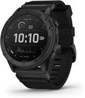 🌞 enhanced solar-powered garmin tactix delta: specialized tactical watch, built to military standards, night vision compatible, black logo