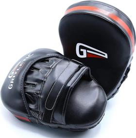 img 2 attached to 🥊 GRITLETIC Boxing Mitts: Premium Curved Adjustable Muay Thai Punching Pads for Dynamic Martial Arts Training - Men, Women, and Kids