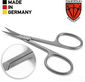 img 3 attached to 💅 3 Swords Germany - Professional Stainless Steel Curved Cuticle Scissors with Case - Manicure Pedicure Grooming for Finger & Toe Nail Care - Made in Solingen Germany (00112)