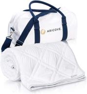 🌬️ aricove cooling weighted blanket: premium soft bamboo, 15 lbs, 48”x72” - luxury quality twin size for individual use or gifts logo