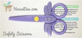 img 4 attached to Dragonfly Child Safety Scissors Purple