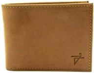 👔 526bfcf leather bi fold flip id vintage: a timeless addition to men's accessories logo