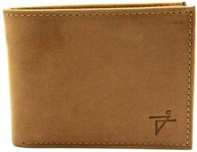 img 4 attached to 👔 526BFCF Leather Bi Fold Flip ID Vintage: A Timeless Addition to Men's Accessories