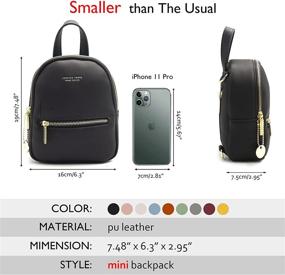 img 3 attached to Stylish & Lightweight WILSLAT Women's Handbags & Wallets Shoulder Backpack in Fashionable Designs