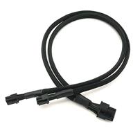 кабель-адаптер teamprofitcom dual mini 6 pin to 8 pin pci express video card power для mac pro tower/power mac g5 15-дюймов с плетеным оплетением. логотип