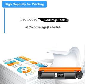 img 2 attached to TRUE IMAGE Compatible Toner Cartridge Replacement for HP 94A CF294A - Black 4 Pack for HP Pro M118dw MFP M148dw M148fdw M149fdw M148 M118 M149 Printer Ink