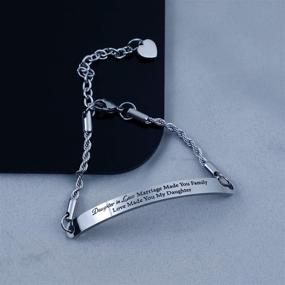 img 1 attached to 🎁 Daughter in Law Bracelet: A Meaningful Wedding Gift Celebrating Our Bond and Love (CBR)