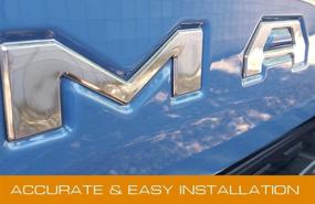 img 1 attached to EyeCatcher Tailgate Insert Letters Compatible With 2016-2022 Toy Taco (Chrome)