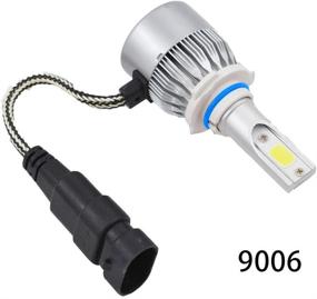 img 2 attached to 9005+9006 Combo LED High/Low Beam Headlight Conversion Kit Light Bulbs 6000K 🔦 White COB Chips HB3 HB4 for GMC Sierra 2500 3500 - 2 Sets