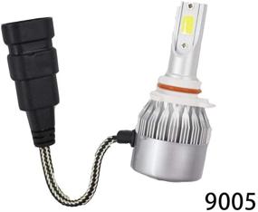 img 3 attached to 9005+9006 Combo LED High/Low Beam Headlight Conversion Kit Light Bulbs 6000K 🔦 White COB Chips HB3 HB4 for GMC Sierra 2500 3500 - 2 Sets