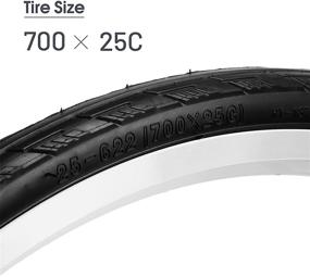 img 2 attached to 🚲 Hycline Bike Tire: Premium Foldable Replacement Tire for 700x23/25C Road Bicycles