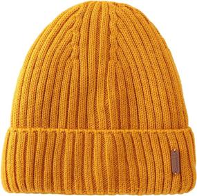 img 3 attached to Stay Cozy this Winter with Connectyle Classic Men's Warm Knit Cuff Beanie Cap with Lining