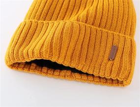 img 1 attached to Stay Cozy this Winter with Connectyle Classic Men's Warm Knit Cuff Beanie Cap with Lining