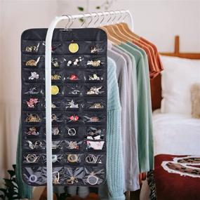 img 1 attached to Bloss Hanging Organizer Double Size Storage Black