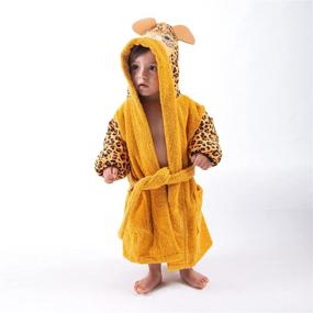 img 2 attached to 🧒 Toddlers Bathrobes: Absorbent Cover Up for Certified Kids' Home Store