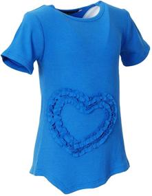 img 3 attached to 🦄 Adorable Holy Unicorn Long Sleeve Heart Shaped T Shirt for Girls: Clothing, Tops, Tees & Blouses