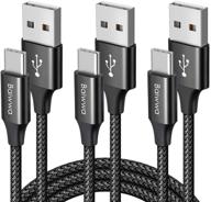 🔌 baiwwa 3-pack 3ft usb c cable - fast charging cord for samsung galaxy - type c braided charger - compatible with note 20/10/9, a10e/a11/a20/a30/a40/a41/a50/a51/a71, s10e/s20/s10/s9 plus - 3.1a logo