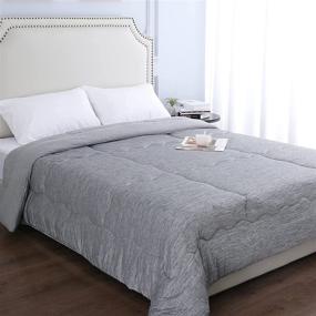 img 4 attached to 🌬️ Full/Queen Size Cooling Comforter: Double Sided Cooling Blanket with Q-Max 0.4 Arc-Chill Cooling Fiber - Ideal Cool Sleeping Summer Blanket for Night Sweats & Hot Sleepers (78" x 86", Gray)