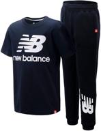 джоггеры new balance boys active jogger логотип