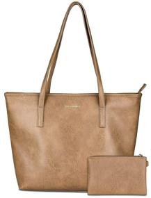 img 4 attached to 👜 Женские кожаные плечевые сумки и кошельки Montana West в стиле Hobo Bag