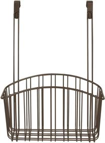 img 3 attached to 🧺 Large Bronze Over-The-Cabinet Contempo Basket by Spectrum Diversified