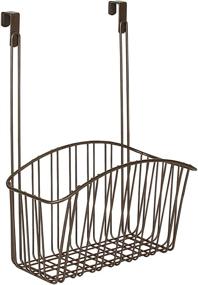 img 4 attached to 🧺 Large Bronze Over-The-Cabinet Contempo Basket by Spectrum Diversified