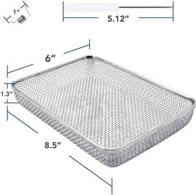 img 2 attached to 🔥 Stainless Steel Mesh RV Furnace Vent Cover by Leisure Coachworks - Insect Screen, Includes Installation Tool and Silicone Rubber - 2.8'' x 1.3'' for Furnace, 8.5'' x 6'' x 1.3'' for Water Heater