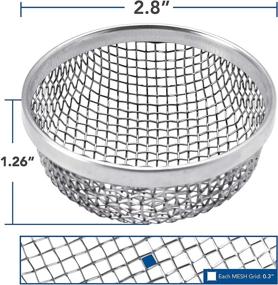 img 1 attached to 🔥 Stainless Steel Mesh RV Furnace Vent Cover by Leisure Coachworks - Insect Screen, Includes Installation Tool and Silicone Rubber - 2.8'' x 1.3'' for Furnace, 8.5'' x 6'' x 1.3'' for Water Heater