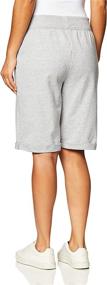 img 2 attached to 🩳 Hanes French Terry Bermuda Shorts for Women: Comfortable and Stylish Bottoms for Everyday Wear