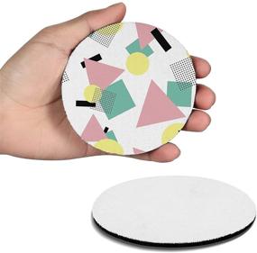 img 1 attached to 🎨 20 Pcs 4 Inch Neoprene Round Sublimation Coasters Blank Set - Perfect for DIY Crafts, Painting, and Heat Transfer Cup Mats