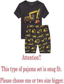 img 3 attached to 👕 Ultimate Comfort: Family Feeling Pajamas Sleepwear for Toddler Boys' Clothing