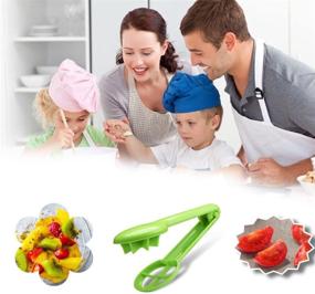 img 3 attached to 🍇 Grape Cutter Slicer for Kids and Babies: Convenient Green Multifunctional Kitchen Gadget