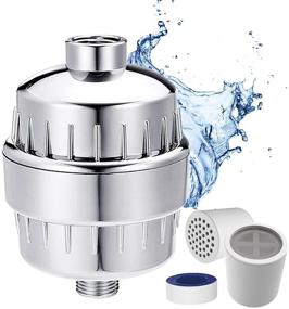 img 4 attached to 🚿 RUITO 15-Stage Shower Filter - High Output Water Softener Showerhead Filter for Hard Water - Removes Chlorine and Fluoride - Reduces Dry, Itchy Skin, Dandruff, Eczema - 2 Pack Replacement Cartridge