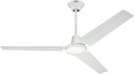 🔌 westinghouse 7812700 jax: modern industrial style ceiling fan and wall control, sleek 56 inch white finish логотип