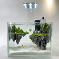 🐠 sinqorcn《hallelujah mountain》1.5 gallon glass fish tank: an enchanting underwater landscape of captivating rockery, moss, and unforgettable visuals logo