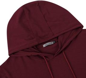 img 1 attached to Stylish and Comfy KUULEE Sleeve Henley Jersey Hoodie: Perfect Blend of Fashion and Comfort