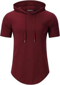 img 4 attached to Stylish and Comfy KUULEE Sleeve Henley Jersey Hoodie: Perfect Blend of Fashion and Comfort