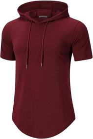 img 3 attached to Stylish and Comfy KUULEE Sleeve Henley Jersey Hoodie: Perfect Blend of Fashion and Comfort