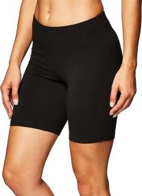 img 3 attached to Hanes Women's Stretch Jersey Bike Short: Comfortable and Flexible Cycling Essential