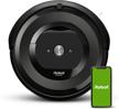 wi-fi connected irobot roomba e5 (5150) robot vacuum - works with alexa, ideal for pet hair, carpets and hard floors - self-charging, black logo