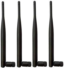 img 4 attached to 📶 TECHTOO WiFi Antenna Dual Band 2.4/5GHz 5dBi MIMO Antenna with RP-SMA Connector - Ideal for Drone Transmitters, Wireless Routers, Range Extenders, Network Cards, USB Adapters, and IP Security Cameras (4-Pack, RP-SMA, Black)