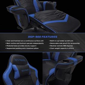 img 2 attached to RESPAWN 900 Racing Recliner Reclining RSP 900 BLK Sports & Fitness for Leisure Sports & Game Room