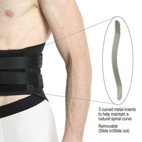 img 2 attached to 👕 Neotech Care Back Brace XL - Breathable Support for Lower Back Pain - Double Pull Compression Straps - Spine Protection Vest - Black