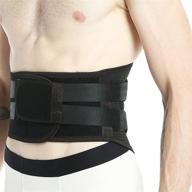 👕 neotech care back brace xl - breathable support for lower back pain - double pull compression straps - spine protection vest - black логотип