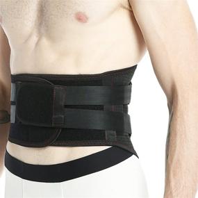 img 4 attached to 👕 Neotech Care Back Brace XL - Breathable Support for Lower Back Pain - Double Pull Compression Straps - Spine Protection Vest - Black