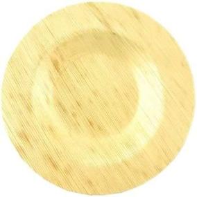 img 2 attached to 🌿 Natural Bamboo Leaf Round Plate: A Sustainable and Stylish Dining Essential