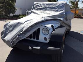 img 3 attached to 🚗 Stormshield Custom Fit Car Cover - Ultimate Protection for 2004-2019 Jeep Wrangler Unlimited JK JL 4 Door SUV