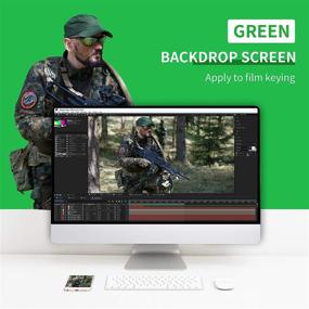 img 1 attached to 📸 Neewer 6x9ft Green Screen: Perfect Photography Backdrop for Studio Film and Television – Quality and Versatility with Included Backdrop Clips